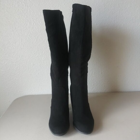 Style & Co. Addyyf women's size 7 black heeled boots - Picture 2 of 16